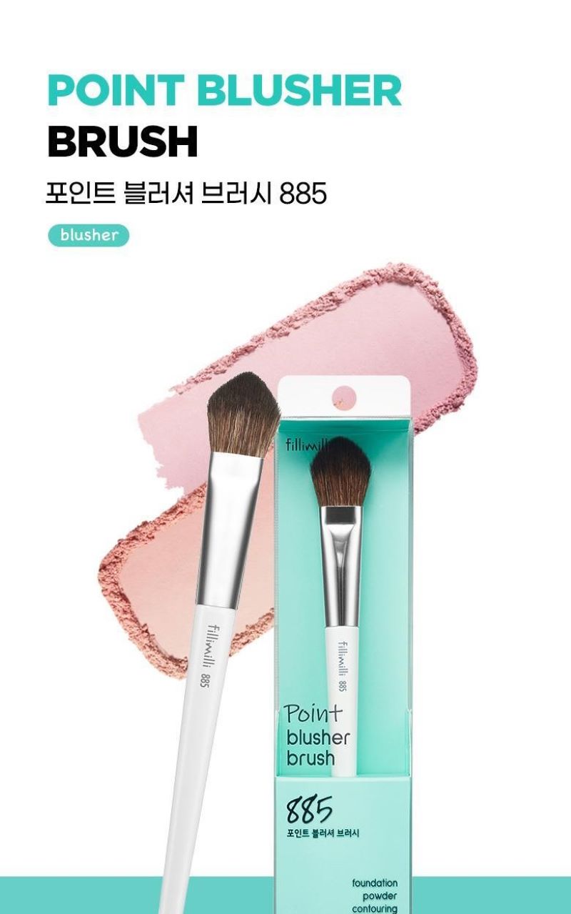 Fillimilli Point Blusher Brush 885 ,แปรงแต่งหน้า Fillimilli  ,  Fillimilli Brush  ,แปรงแต่งหน้าถูกและดี , Fillimilli  ,필리밀리 포인트 블러셔 브러쉬885 